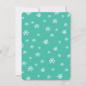 クリスマスホリデーパジャマパーティの招待状 招待状 (裏面)