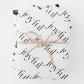 クリスマスホリデーパターンスカンジナビアスタイル ラッピングペーパーシート (インサイチュ)