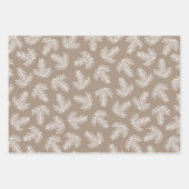 クリスマスホリデーパターン星と木 ラッピングペーパーシート (正面2)