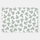 クリスマスホリデーパターン星と木 ラッピングペーパーシート (正面)