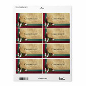 クリスマスホリデーパッケージラベル+ギフトラベル ラベル (フルシート)