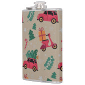 クリスマスホリデーパッテンラッピング紙シート フラスク (左)