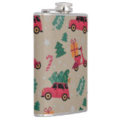 クリスマスホリデーパッテンラッピング紙シート フラスク (右)