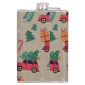 クリスマスホリデーパッテンラッピング紙シート フラスク (裏面)