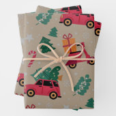 クリスマスホリデーパッテン ラッピングペーパーシート (インサイチュ)