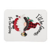 クリスマスホリデーパンの格言になる マグネット (横)