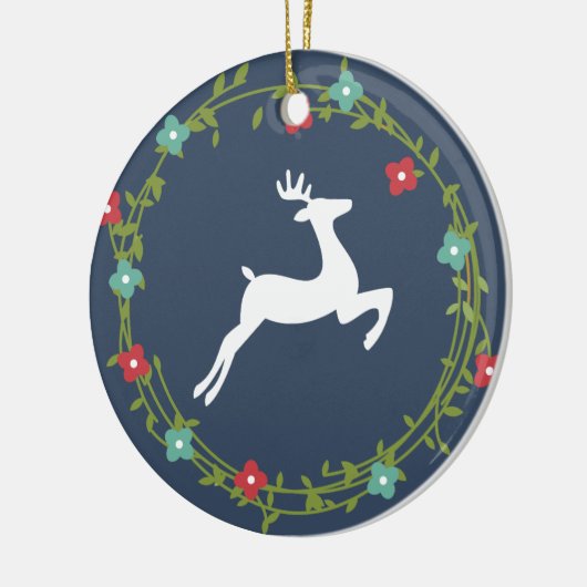 クリスマスホリデーパーソナライズされたオーナメント セラミックオーナメント (左)