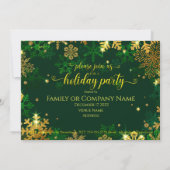 クリスマスホリデーパーティフラット招待状5x7 招待状 (裏面)