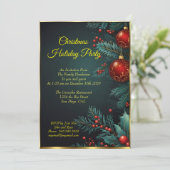 クリスマスホリデーパーティミステレトーレッドボーブル 招待状 (スタンド正面)