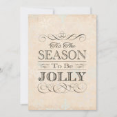 クリスマスホリデーパーティーこの季節すてき 招待状 (正面)