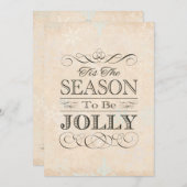 クリスマスホリデーパーティーこの季節すてき 招待状 (正面/裏面)