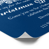 クリスマスホリデーパーティーのツリーオフィスのポスター ポスター (角)