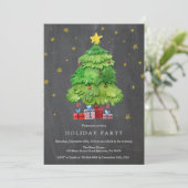 クリスマスホリデーパーティーの招待状 招待状 (スタンド正面)