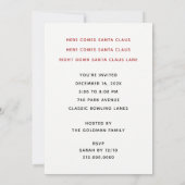 クリスマスホリデーパーティーの招待状 招待状 (裏面)