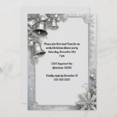 クリスマスホリデーパーティーの鐘 招待状 (正面/裏面)