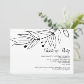 クリスマスホリデーパーティーウエレガントィンターお祝い 招待状 (スタンド正面)