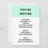 クリスマスホリデーパーティーオープンハウス招待状 招待状 (裏面)