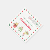 クリスマスホリデーパーティーディナーカクテルカスタマイズカクテル スタンダードカクテルナプキン (角)