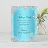 クリスマスホリデーパーティーブルーウィンターワンダーランド 招待状 (スタンド正面)