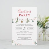 クリスマスホリデーパーティー企業のイベント招待状 便箋 (スタンド正面)