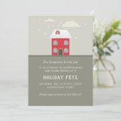 クリスマスホリデーパーティー招待状カード 招待状 (スタンド正面)