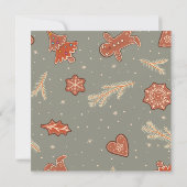 クリスマスホリデーパーティー招待状カード 招待状 (裏面)