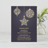 クリスマスホリデーパーティー招待状 招待状 (スタンド正面)