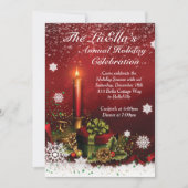 クリスマスホリデーパーティー招待状 招待状 (正面)