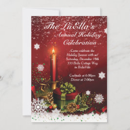 クリスマスホリデーパーティー招待状 招待状