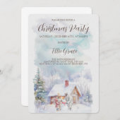 クリスマスホリデーパーティー招待状 招待状 (正面/裏面)