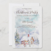 クリスマスホリデーパーティー招待状 招待状 (正面)