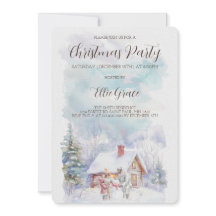 クリスマスホリデーパーティー招待状