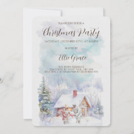 クリスマスホリデーパーティー招待状 招待状