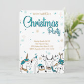 クリスマスホリデーパーティー招待状 招待状 (スタンド正面)