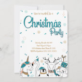 クリスマスホリデーパーティー招待状 招待状 (正面)