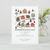 クリスマスホリデーパーティー招待状 招待状 (スタンド正面)