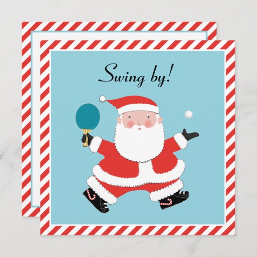 クリスマスホリデーパーティー招待状 招待状 (正面/裏面)