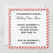 クリスマスホリデーパーティー招待状 招待状 (裏面)