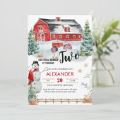 クリスマスホリデーパーティー誕生日招待状 招待状 (スタンド正面)