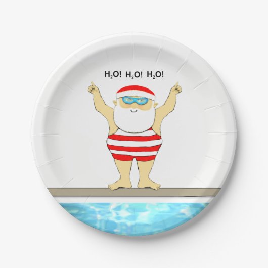 クリスマスホリデーパーティー ペーパープレート (正面)