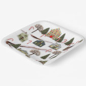 クリスマスホリデーパーティー ペーパープレート (傾斜あり)