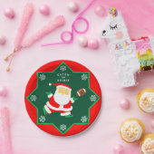 クリスマスホリデーパーティー ペーパープレート (パーティー)