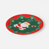 クリスマスホリデーパーティー ペーパープレート (アングル)