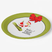 クリスマスホリデーパーティー ペーパープレート (アングル)