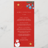 クリスマスホリデーパーティー メニュー (正面)