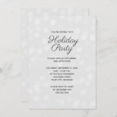 クリスマスホリデーパーティー《写真》ぼけ味ライトエレガント 招待状 (正面/裏面)