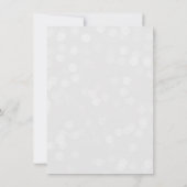 クリスマスホリデーパーティー《写真》ぼけ味ライトエレガント 招待状 (裏面)