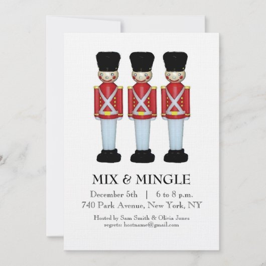 クリスマスホリデーパーティー 招待状 (正面)