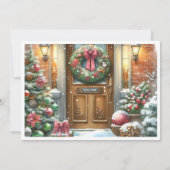 クリスマスホリデーパーティー 招待状 (裏面)