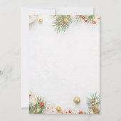 クリスマスホリデーパーティー 招待状 (裏面)